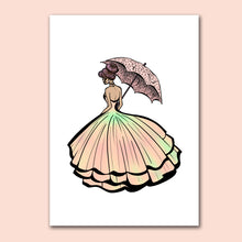 Load image into Gallery viewer, Art Print Lady with an Umbrella
