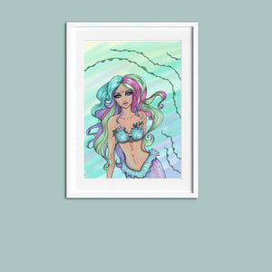 Art Print Mermaid Alyssa